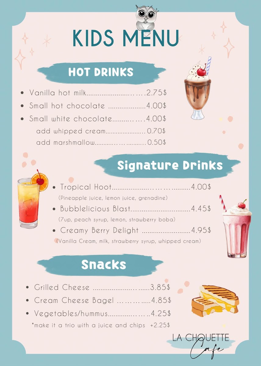 Menu Café La Chouette - St Denis-3