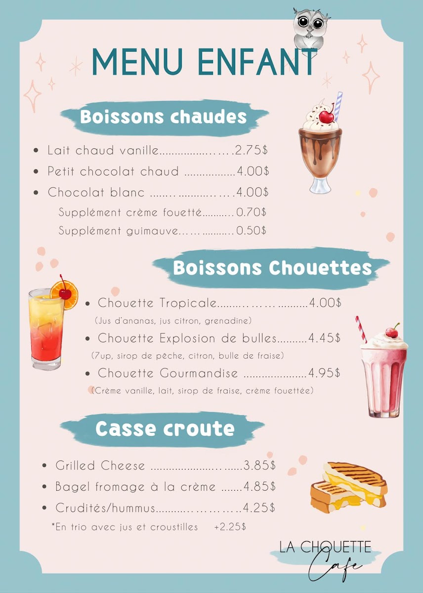 Menu Café La Chouette - St Denis-4